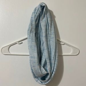 Blue infinity scarf